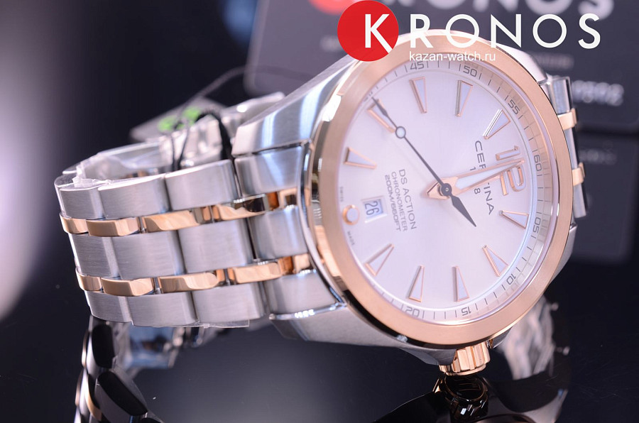 Часы Certina DS Action C032.851.22.037.00 — кварцевые, сталь металл