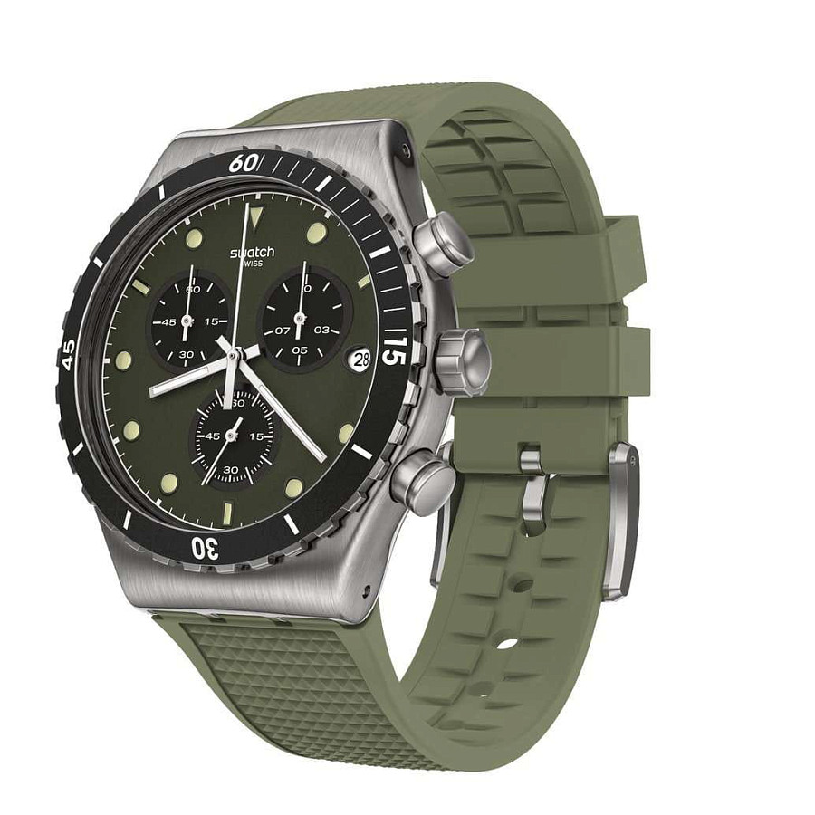 Часы Swatch I New Chrono YVS488 — кварцевые, металл сталь