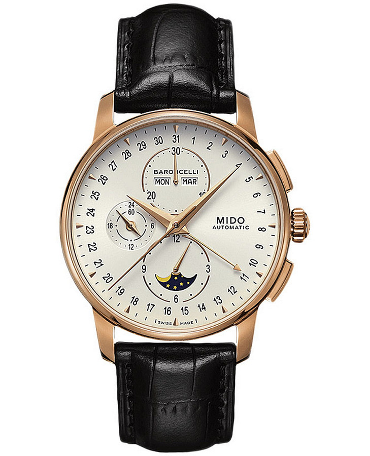 Часы Mido Baroncelli M8607.3.M1.42 — мужские, белый