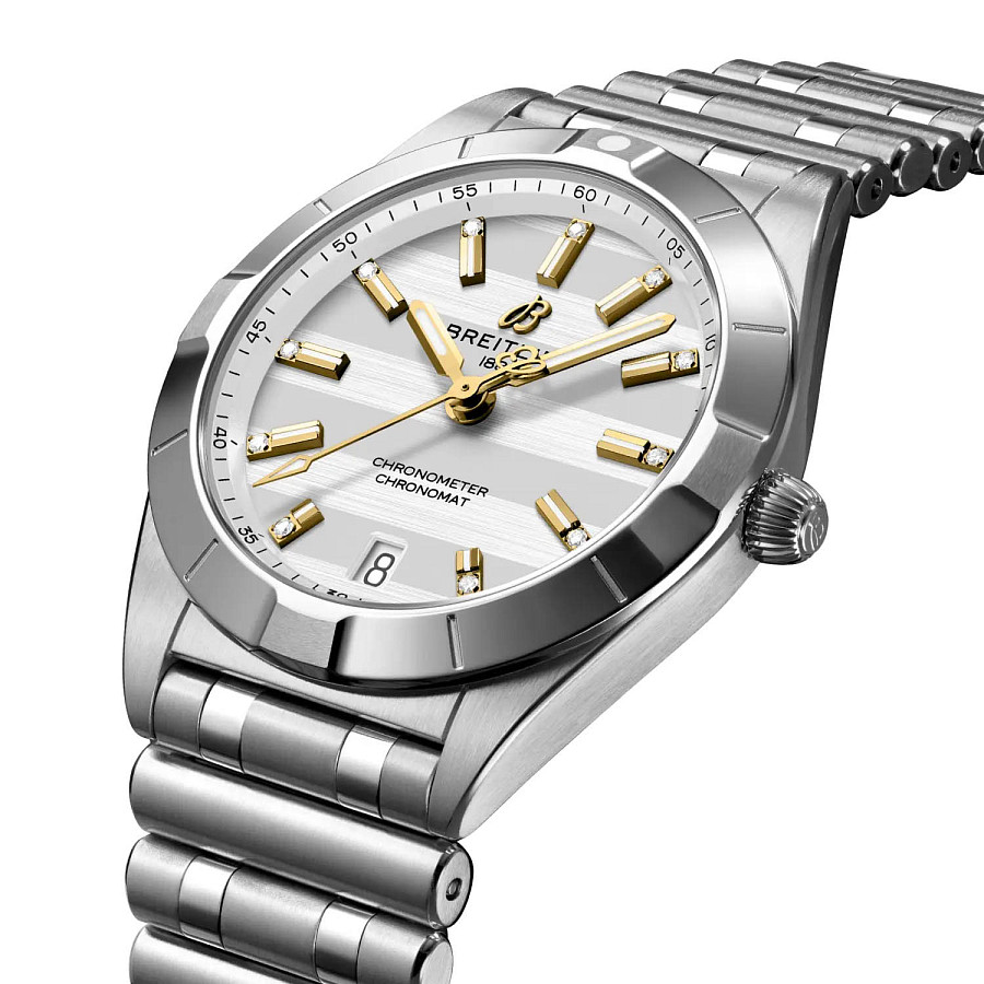 Часы Breitling Chronomat 32 A773105A1A1A1 — кварцевые, сталь металл