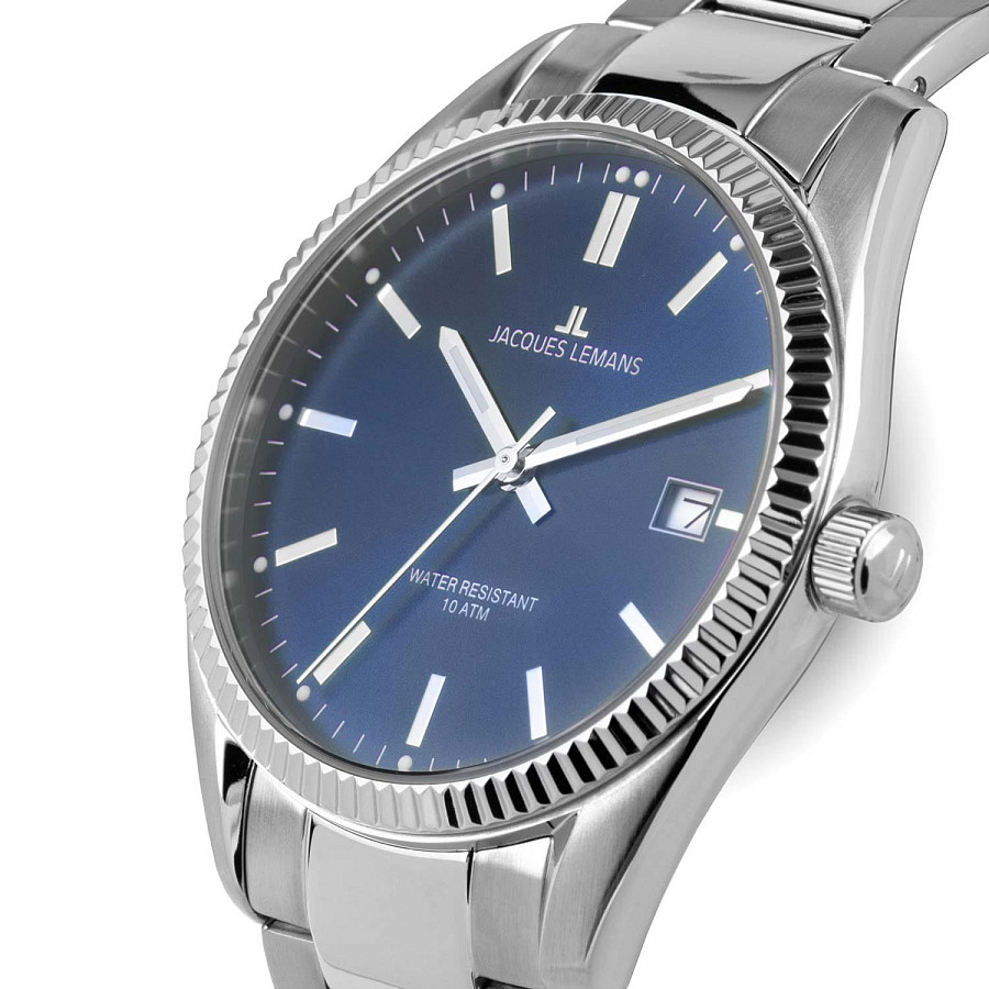Часы Jacques Lemans Derby 50-4C — кварцевые, сталь
