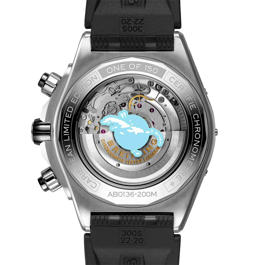 Часы Breitling Super Chronomat B01 44 mm AB01369A1L1S1 — силикон, мужские