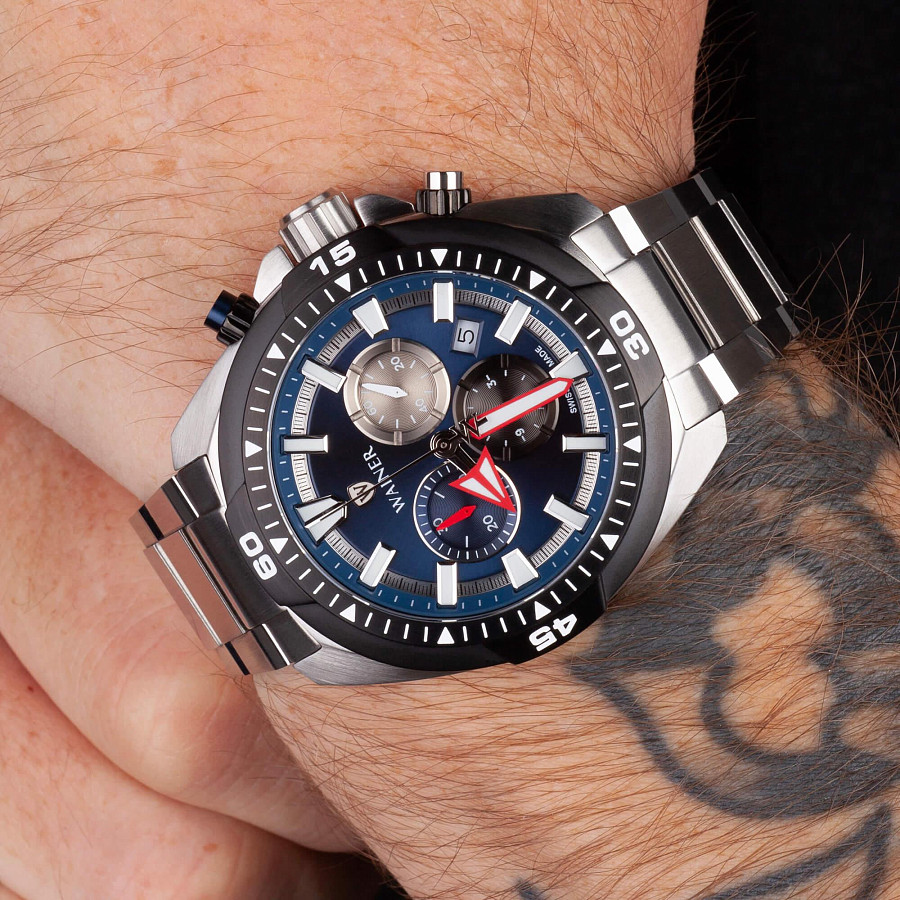 Часы Wainer Sport WA.15559-C — кварцевые, сталь металл