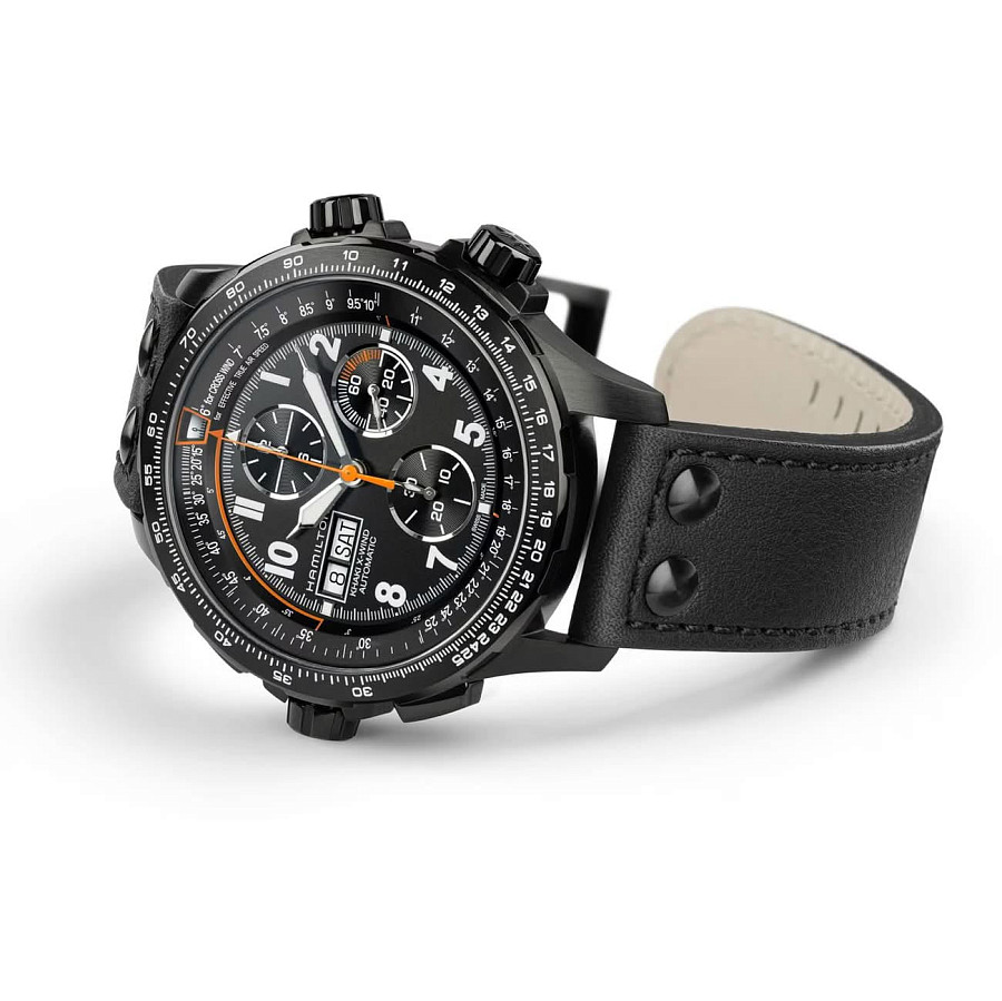 Часы Hamilton Khaki Aviation X-Wind Auto Chrono Air Zermatt Exclusive Edition H89736930 — механические, металл сталь