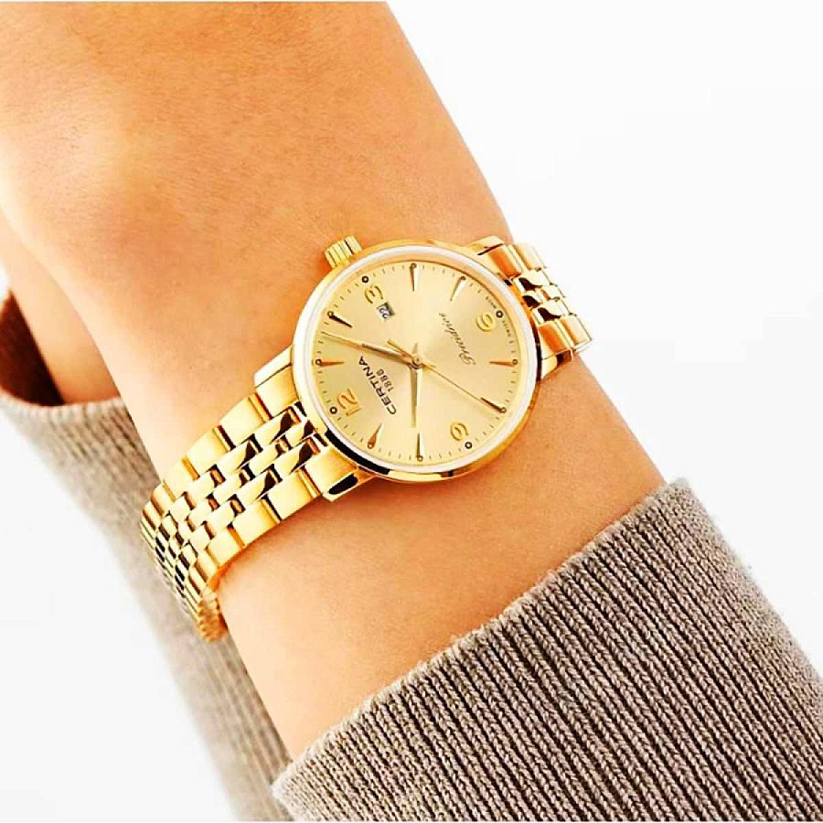 Часы Certina DS Caimano Lady C035.210.33.367.00 — кварцевые, Швейцария, женские