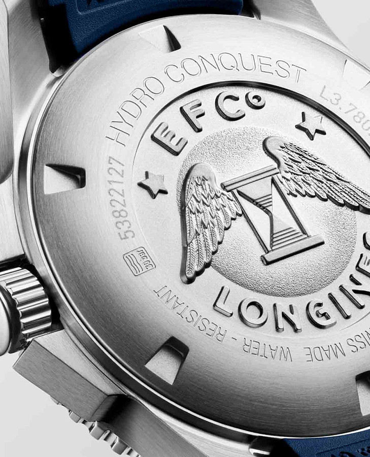 Часы Longines HydroConquest L3.780.4.96.9 — синий, металл сталь керамика