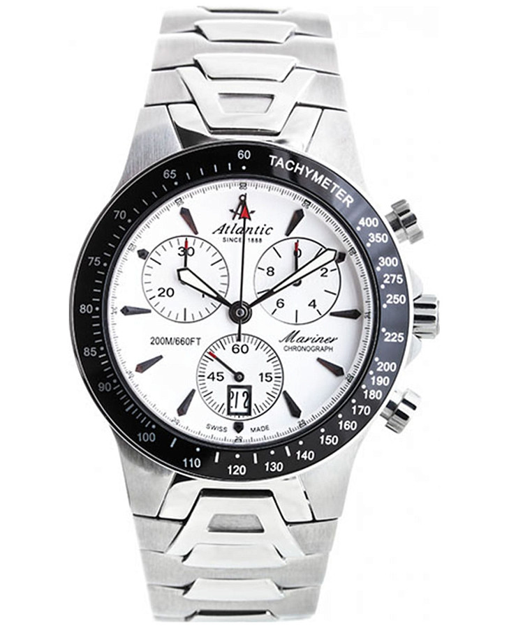 Часы Atlantic Mariner Chronograph 80476.41.21 — мужские, белый