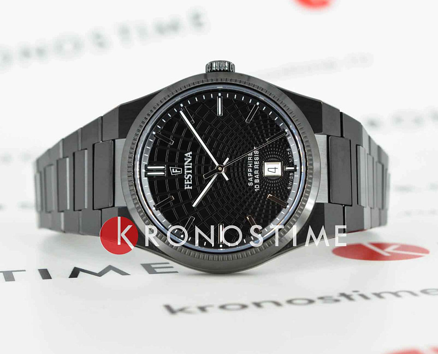 Часы Festina Swiss Made F20080/1 — кварцевые, металл сталь