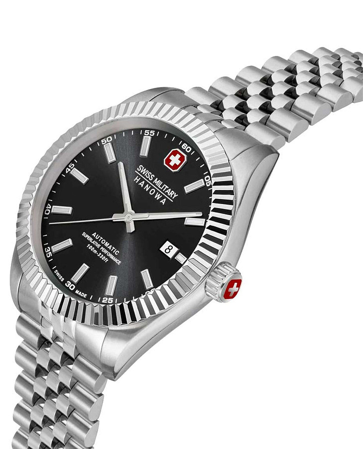 Часы Swiss Military Hanowa Diligenter SMWGL0002101 — черный, металл сталь