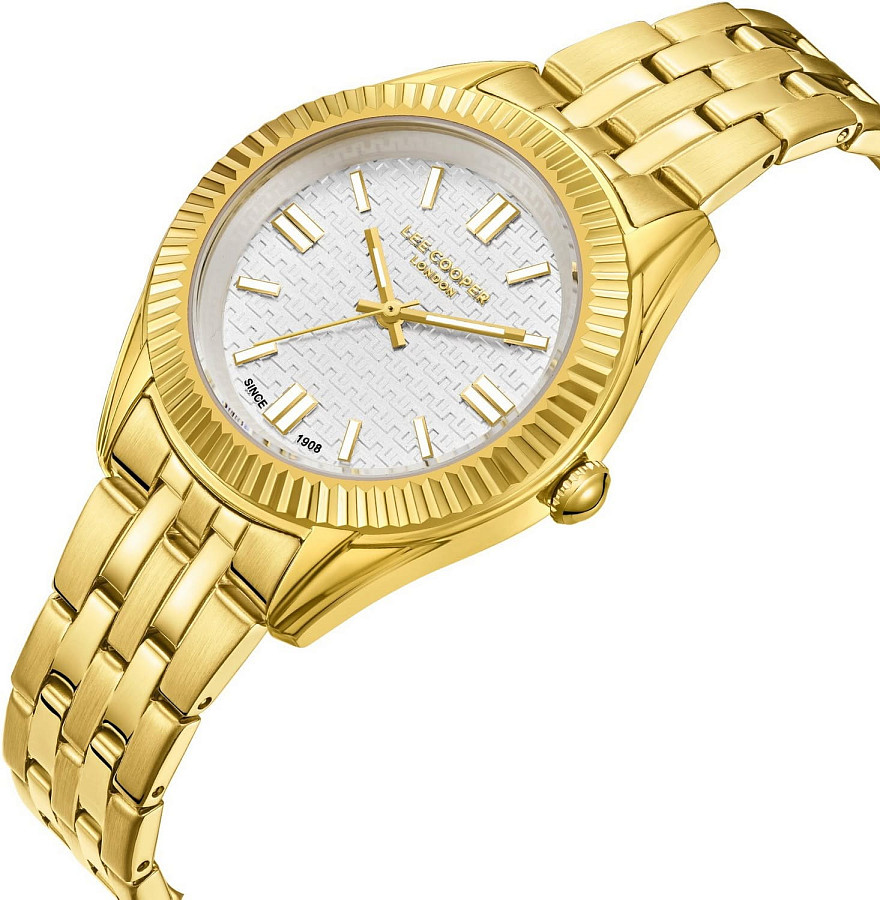 Часы Lee Cooper LC08038.130 — кварцевые, металл суперметалл