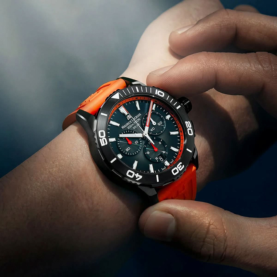 Часы Maurice Lacroix Pontos PT1038-DLB00-330-6 — кварцевые, металл сталь