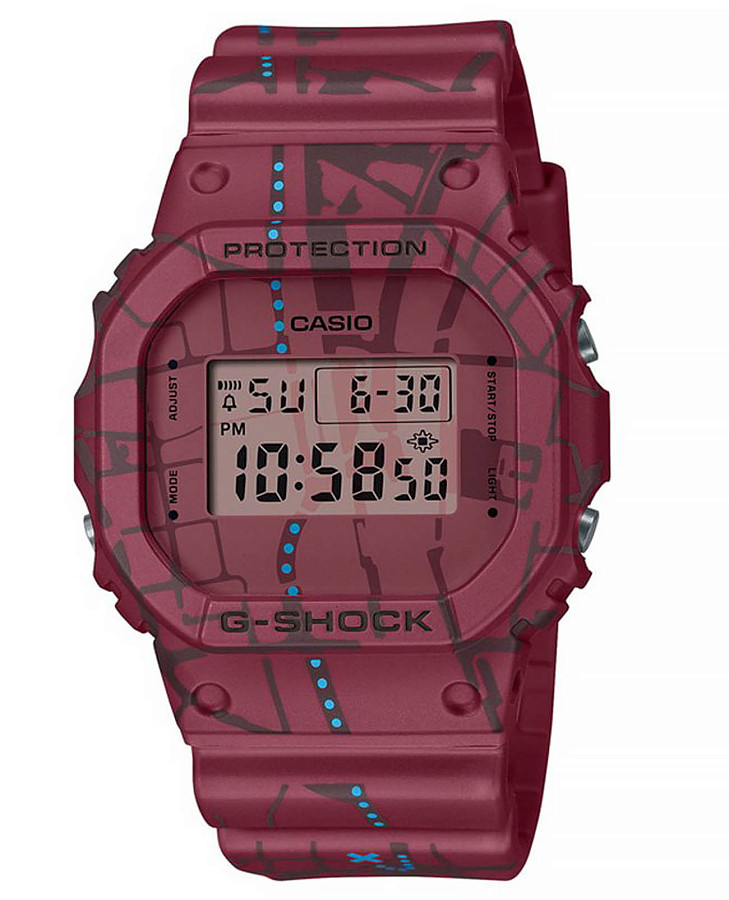 Часы Casio G-Shock DW-5600SBY-4DR (DW-5600SBY-4) — мужские, красный