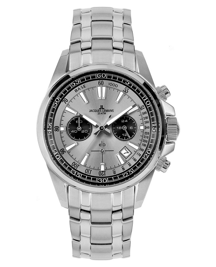 Часы Jacques Lemans Sport 1-2117ZA — мужские, серебристый
