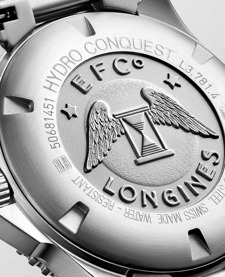 Часы Longines HydroConquest L3.781.4.05.6 — черный, металл сталь керамика