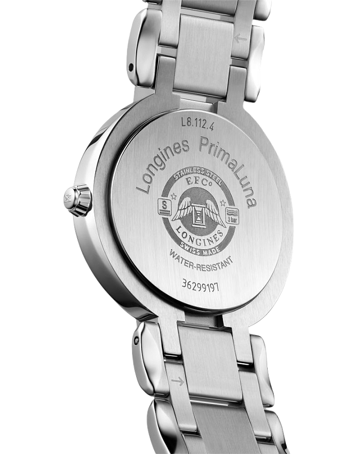 Часы Longines PrimaLuna L8.112.4.98.6 — кварцевые, сталь металл