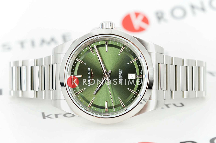 Часы Longines Conquest L3.720.4.02.6 — механические, сталь металл