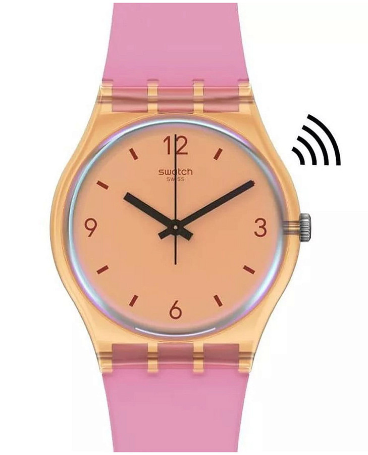 Часы Swatch Gent Biosourced Swatch Pay! SO28O100-5300 — женские, бежевый