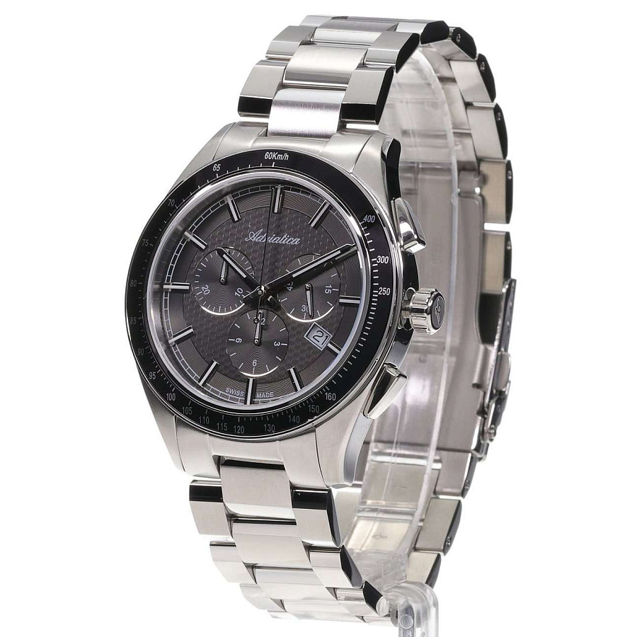 Часы Adriatica Chronographs A8245.5116CH — кварцевые, металл сталь