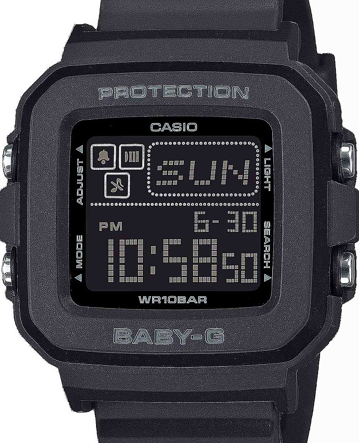 Часы Casio Baby-G BGD-10-1DR (BGD-10-1) — кварцевые, пластик
