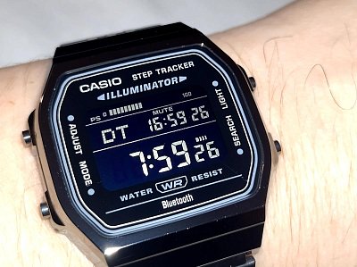 Фото покупателя: Японские наручные часы Casio Vintage ABL-100WEGG-1B с хронографом