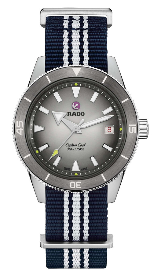 Часы Rado Captain Cook X Tennis Limited Edition R32222108 — серый, механические