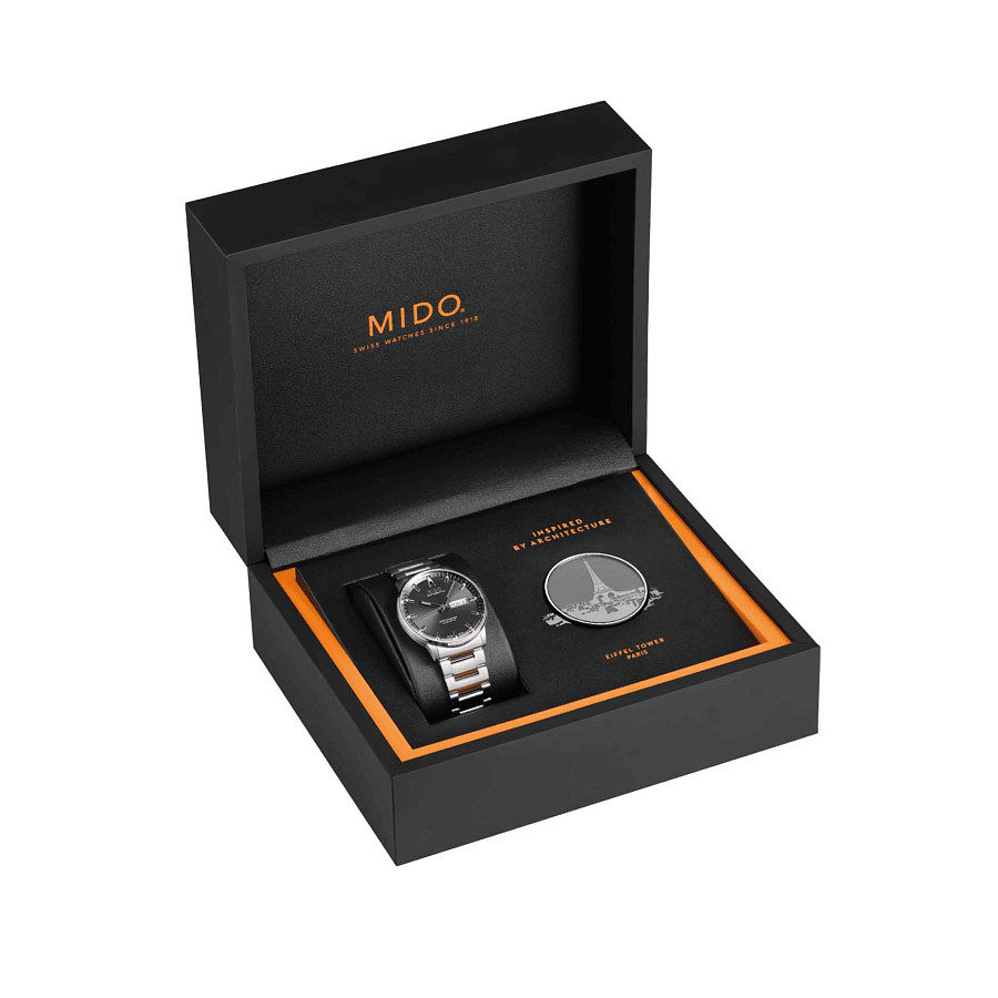 Часы Mido Commander IBA M021.431.11.061.02 — мужские, нержавеющая сталь