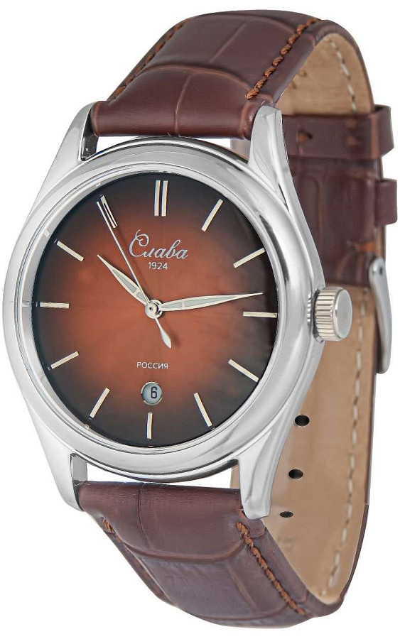 Часы Слава Сенат 2490530/300-2115 — кварцевые, сталь металл