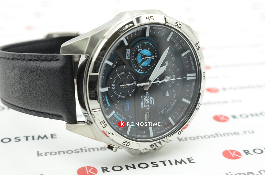 Часы Casio Edifice EFR-556L-1A — черный, металл сталь