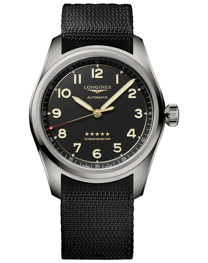 Часы Longines Spirit L3.811.1.53.2 — мужские, серый