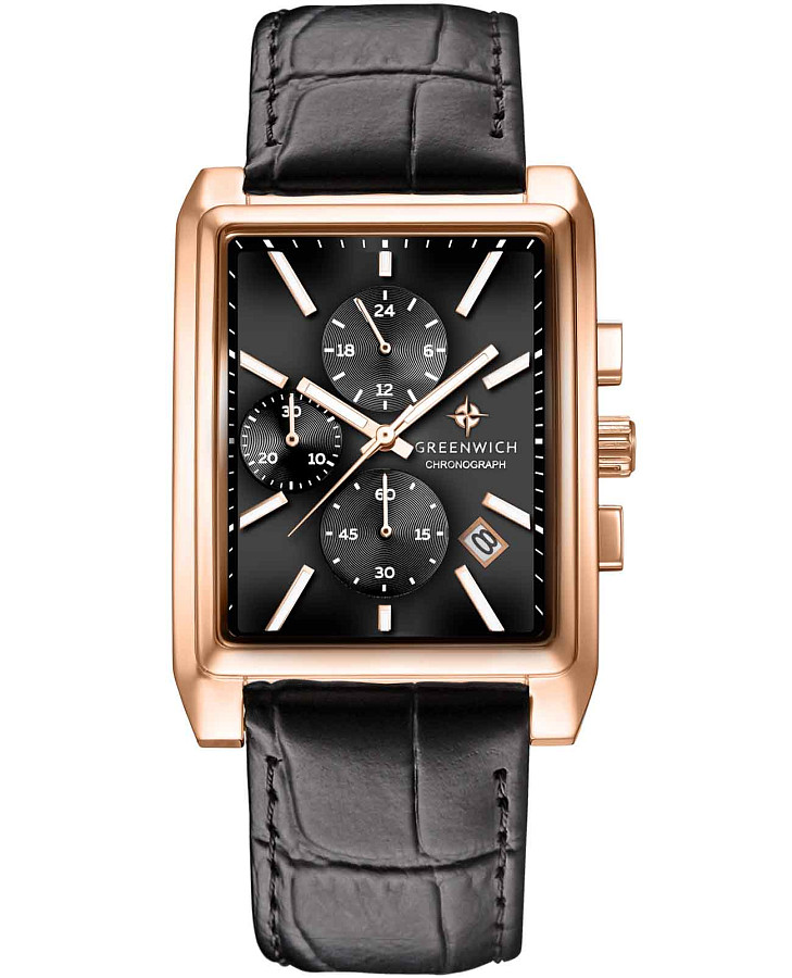 Часы Greenwich Galeon Chrono GW 553.41.11 — мужские, черный