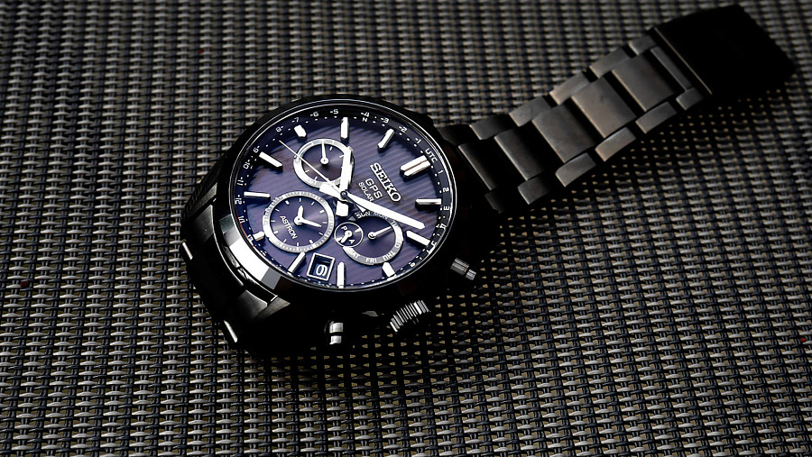 Часы Seiko Astron GPS Solar SSH023J1 — мужские, сталь c pvd покрытием
