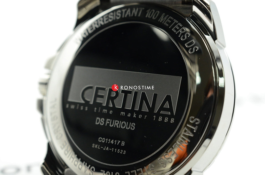 Часы Certina DS Furious C011.417.21.037.00 — Швейцария, кварцевые