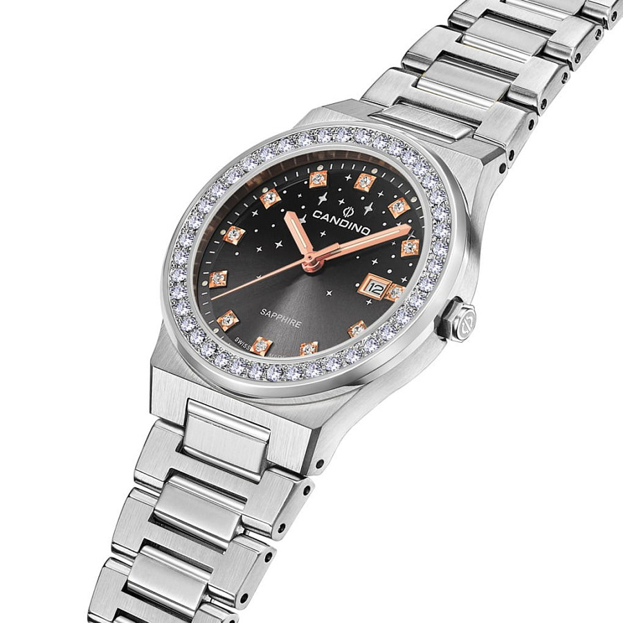 Часы Candino Lady Elegance Sparkling Date C4749/4 — сталь, Швейцария