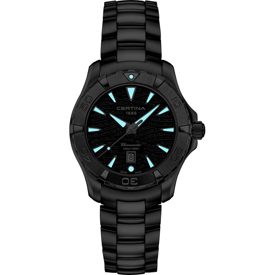 Часы Certina DS Action Lady C032.251.11.051.09 — черный, сталь металл