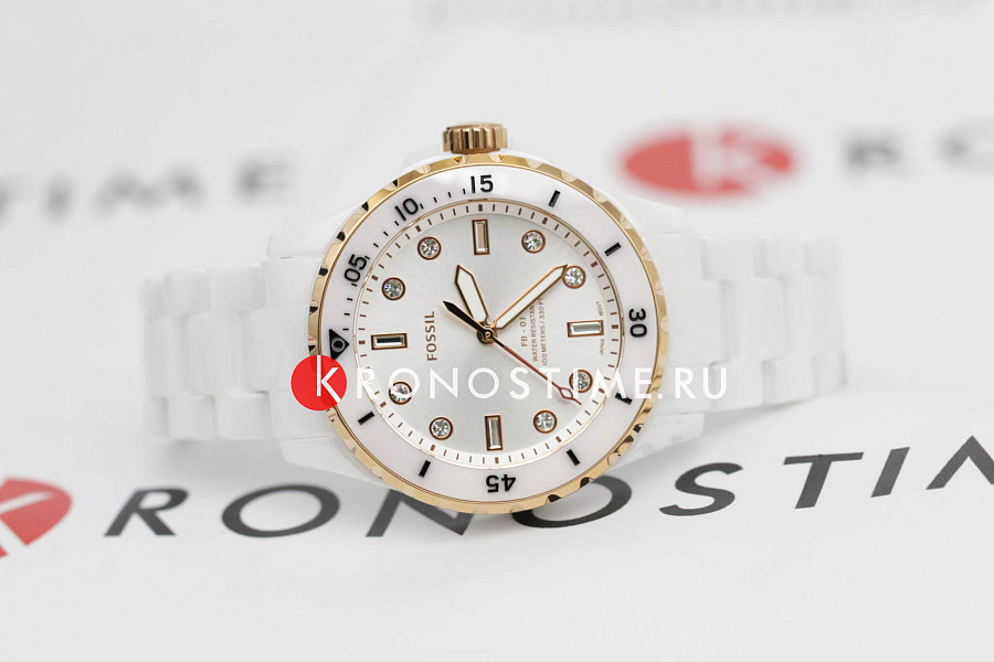 Часы Fossil FB-01 CE1107 — кварцевые, сталь металл