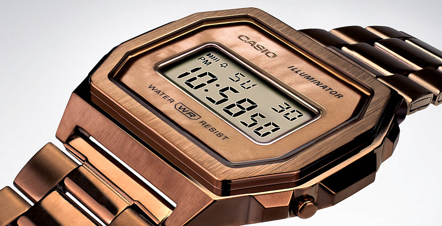 Часы Casio Collection A1000RG-5EF — Япония, кварцевые