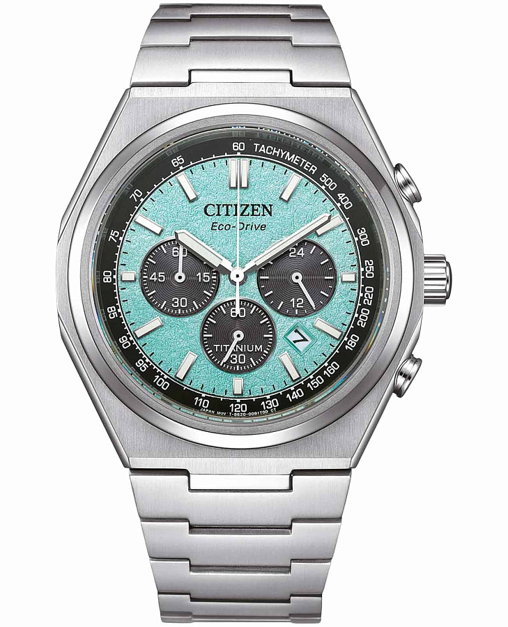 Часы Citizen Zenshin CA4610-85M — мужские, бирюзовый