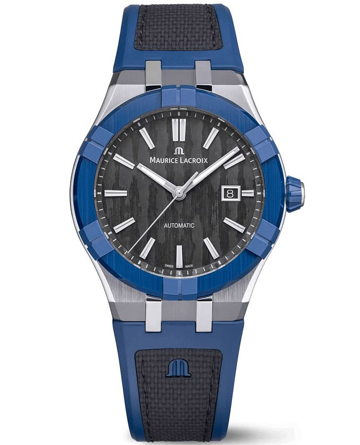 Часы Maurice Lacroix Aikon Automatic 43 mm AC6008-SSL40-330-4 — мужские, черный