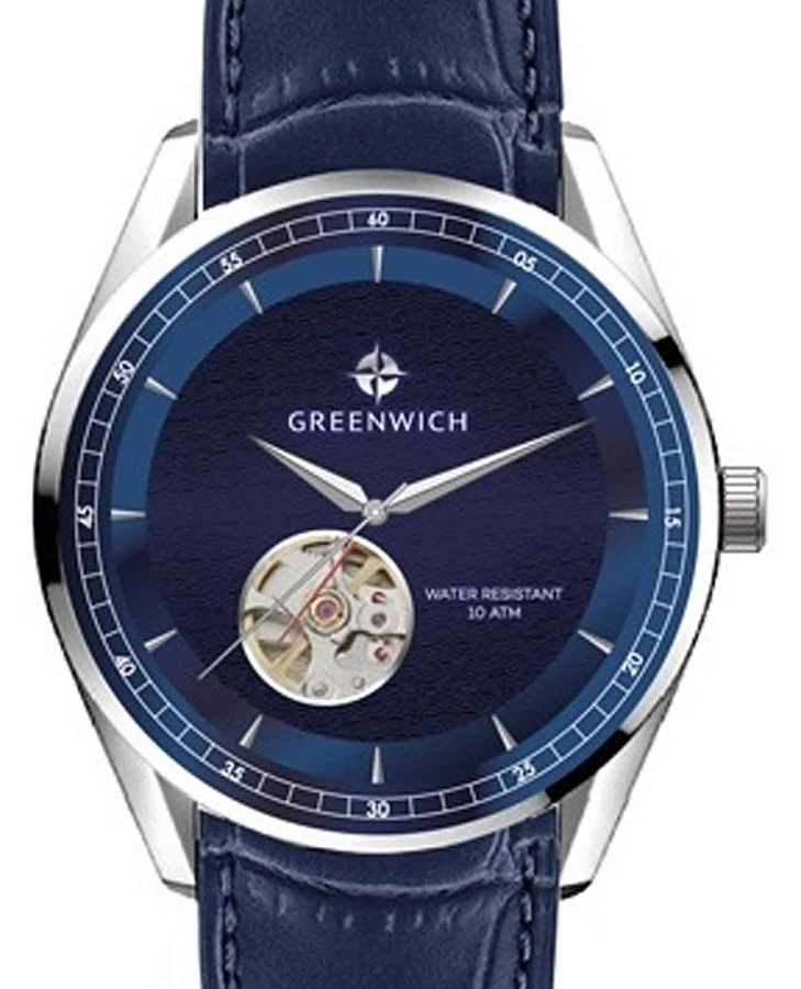 Часы Greenwich GW 075.16.36 — механические, металл сталь