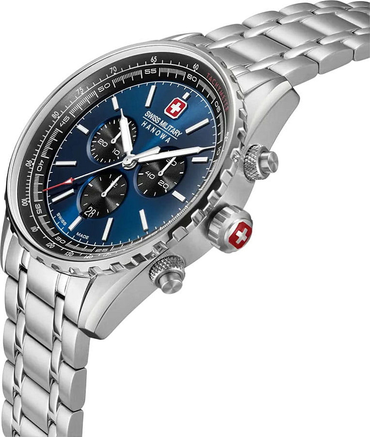 Часы Swiss Military Hanowa Afterburn Chrono SMWGI0000308 — мужские, нержавеющая сталь