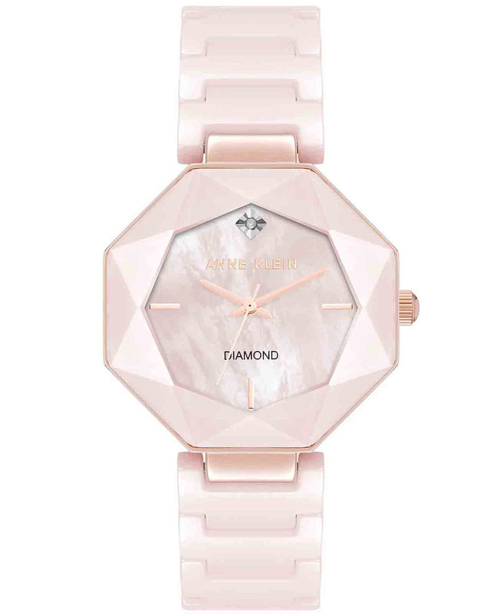 Часы Anne Klein Ceramics 5064RGBH — женские, розовый