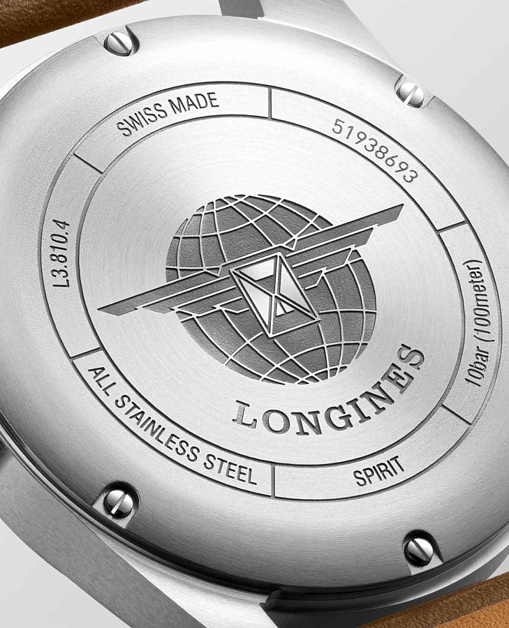 Часы Longines Spirit L3.810.4.73.2 — механические, Швейцария, мужские