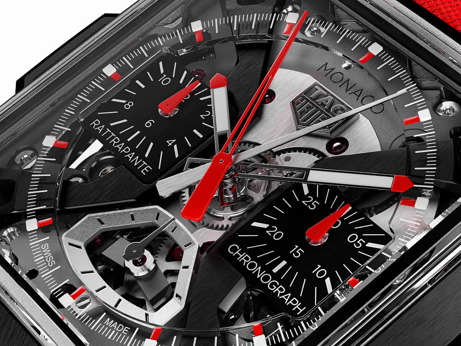 Часы TAG Heuer Monaco Split-seconds Chronograph CBW2181.FC8322 — механические, титан