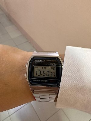 Фото покупателя: Японские наручные часы Casio Vintage A158WA-1DF (A158WA-1)