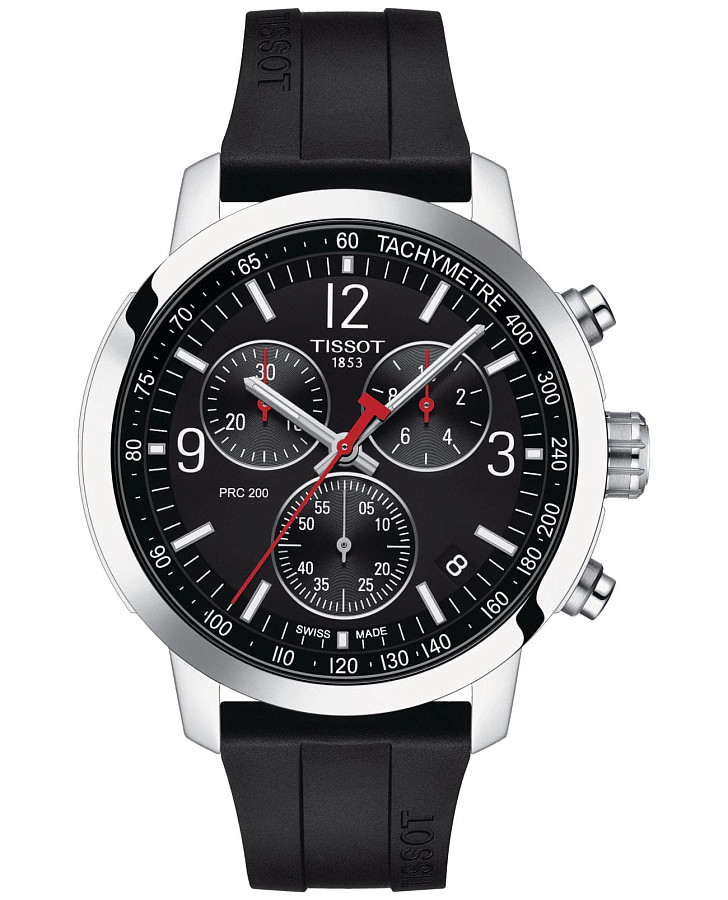 Часы Tissot PRC 200 Chronograph T114.417.17.057.00 — мужские, черный