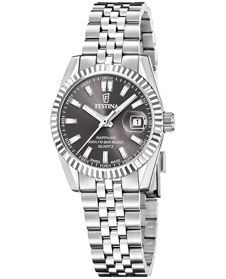Часы Festina Swiss Made F20087/6 — женские, серый