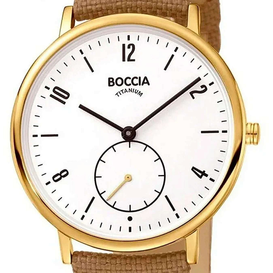 Часы Boccia Titanium 3350-04 — кварцевые, титан