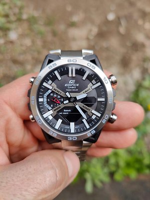Фото покупателя: Японские наручные часы Casio Edifice ECB-2000D-1ADF (ECB-2000D-1A) с хронографом