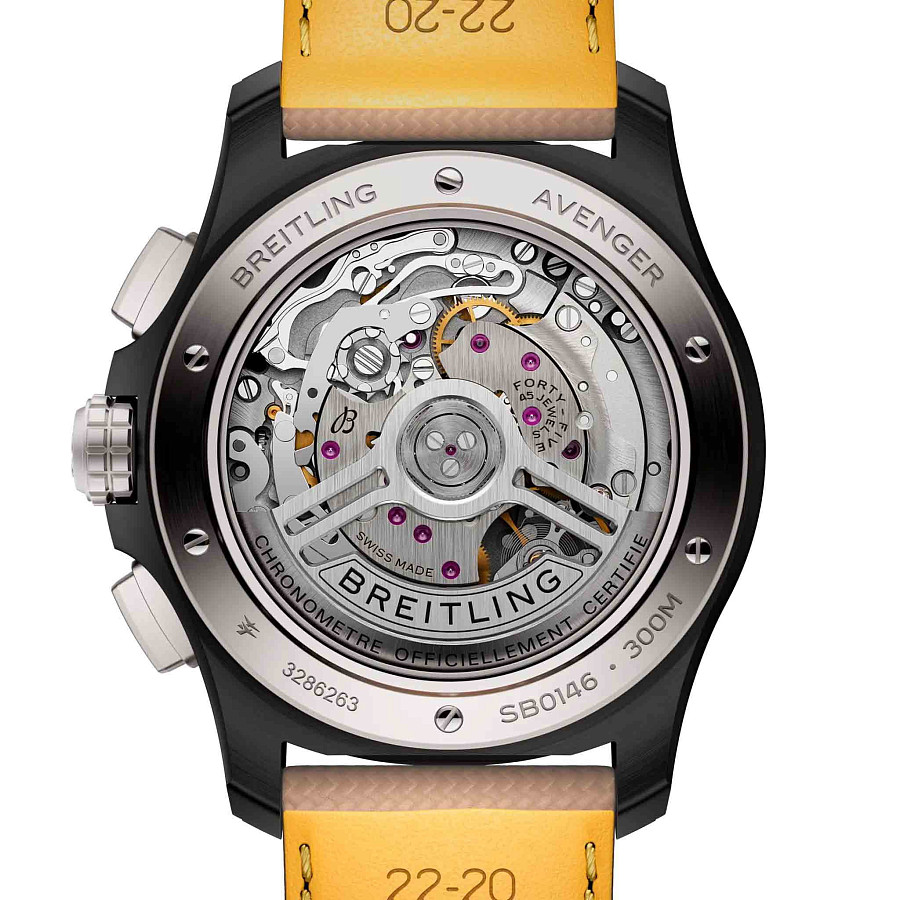 Часы Breitling Avenger B01 Chronograph 42 mm SB0146101B1X1 — кожаный, мужские