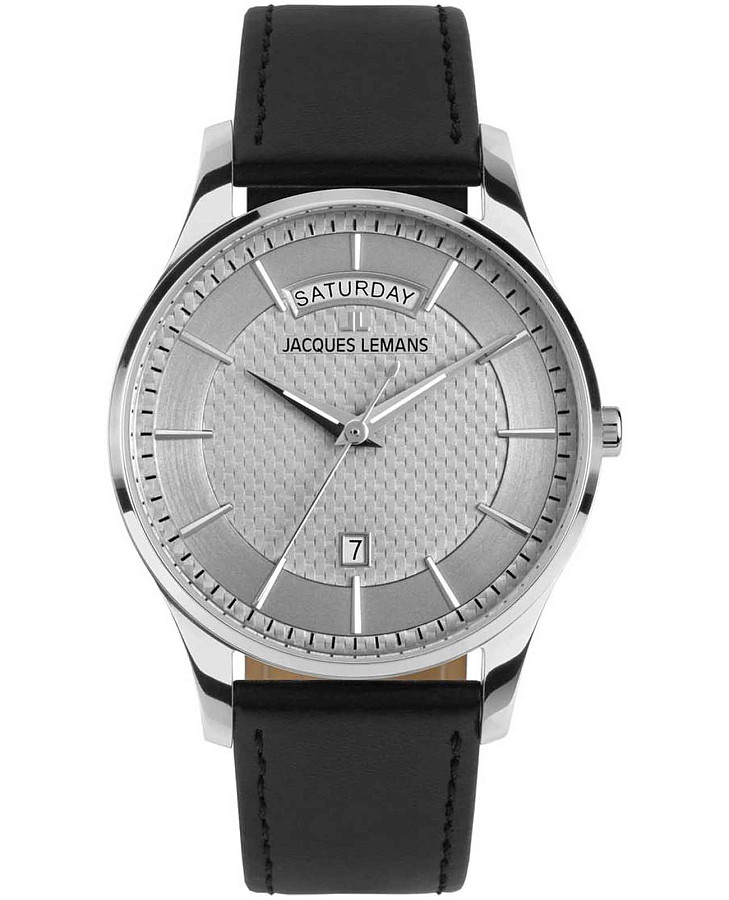 Часы Jacques Lemans London 1-2193B — мужские, серебристый